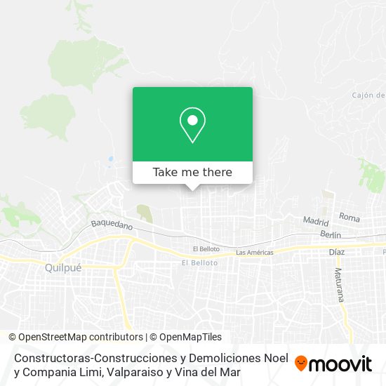 Mapa de Constructoras-Construcciones y Demoliciones Noel y Compania Limi