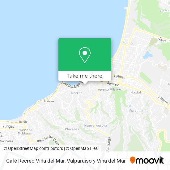 Café Recreo Viña del Mar map