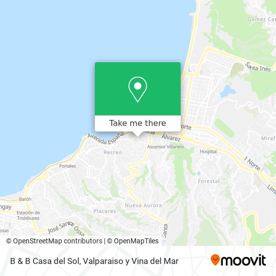 B & B Casa del Sol map