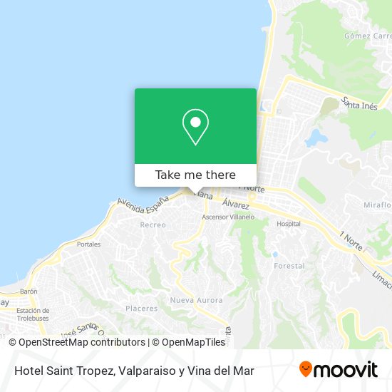 Mapa de Hotel Saint Tropez