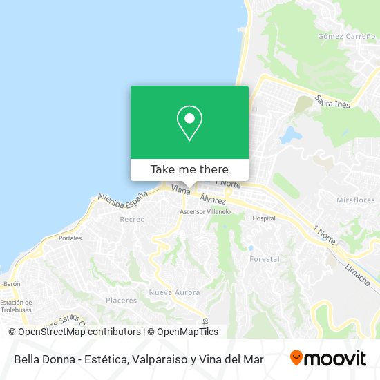 Mapa de Bella Donna - Estética