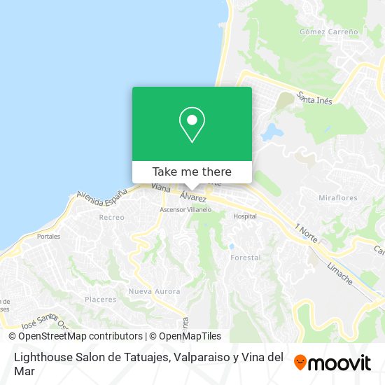 Mapa de Lighthouse Salon de Tatuajes