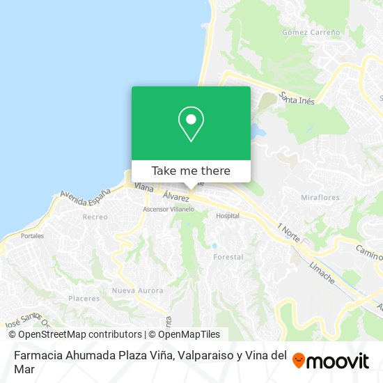 Farmacia Ahumada Plaza Viña map