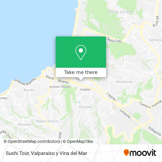Sushi Tour map