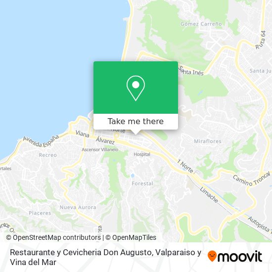 Restaurante y Cevicheria Don Augusto map