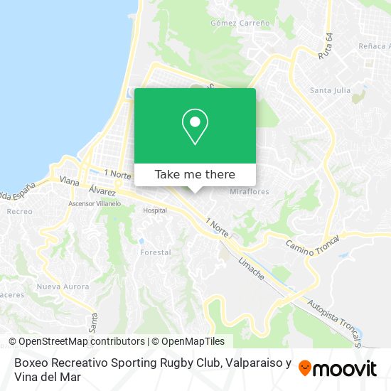 Boxeo Recreativo Sporting Rugby Club map