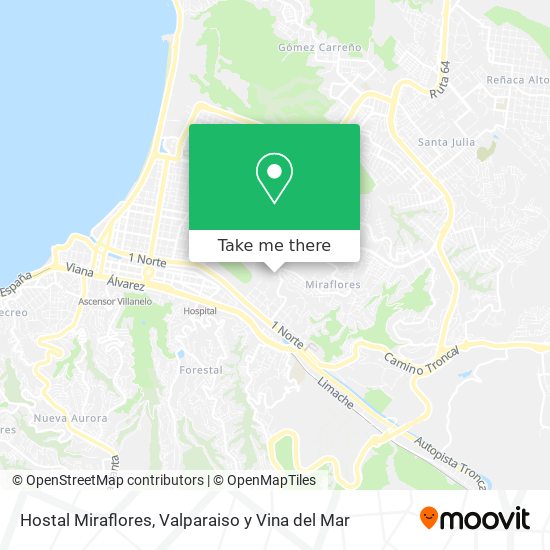 Mapa de Hostal Miraflores