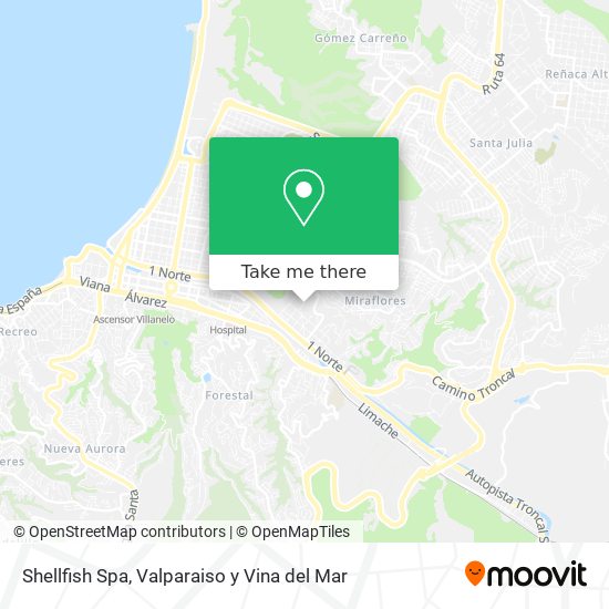 Mapa de Shellfish Spa