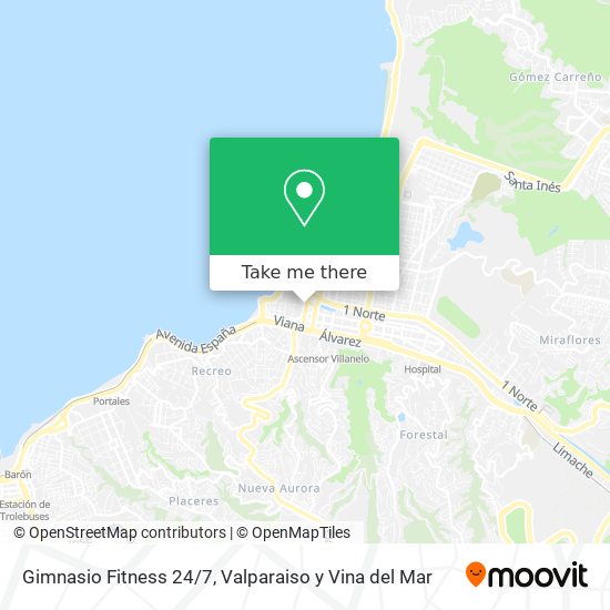 Gimnasio Fitness 24/7 map