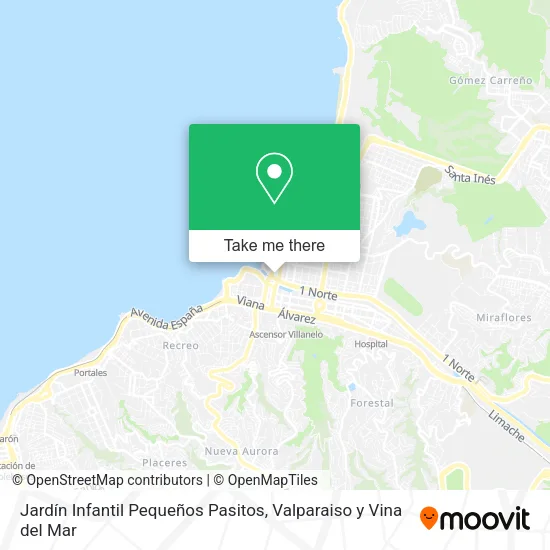 Mapa de Jardín Infantil Pequeños Pasitos