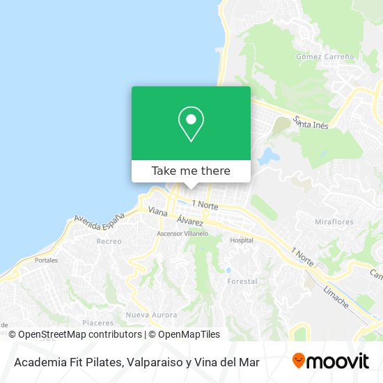 Mapa de Academia Fit Pilates