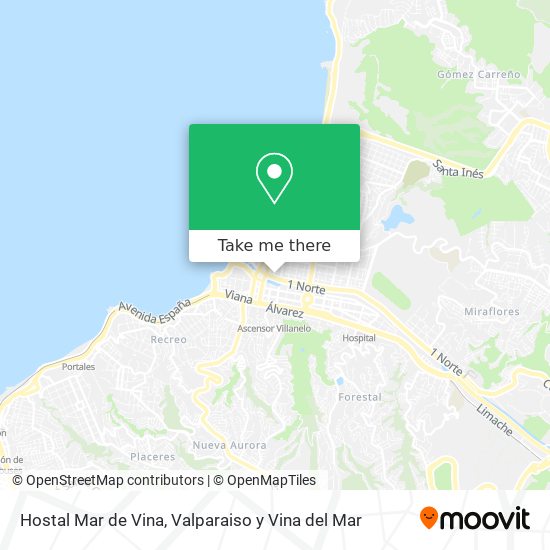 Hostal Mar de Vina map