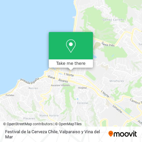 Festival de la Cerveza Chile map