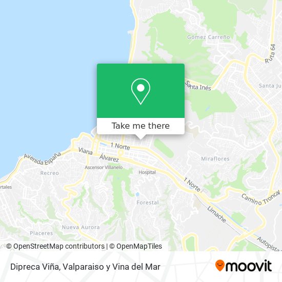 Dipreca Viña map