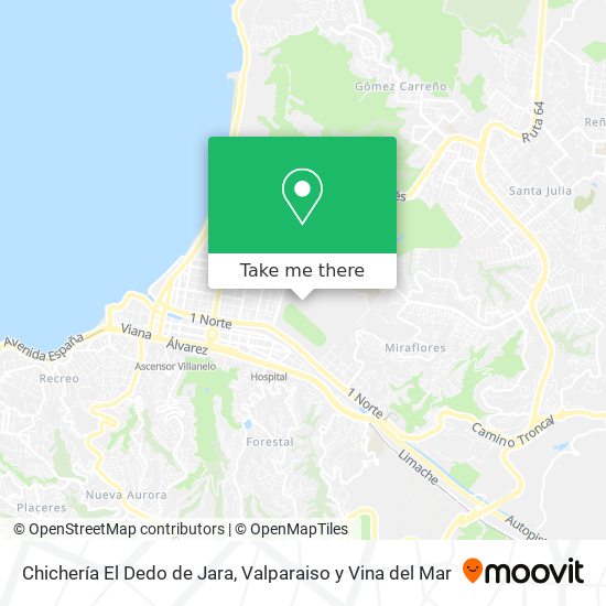 Chichería El Dedo de Jara map