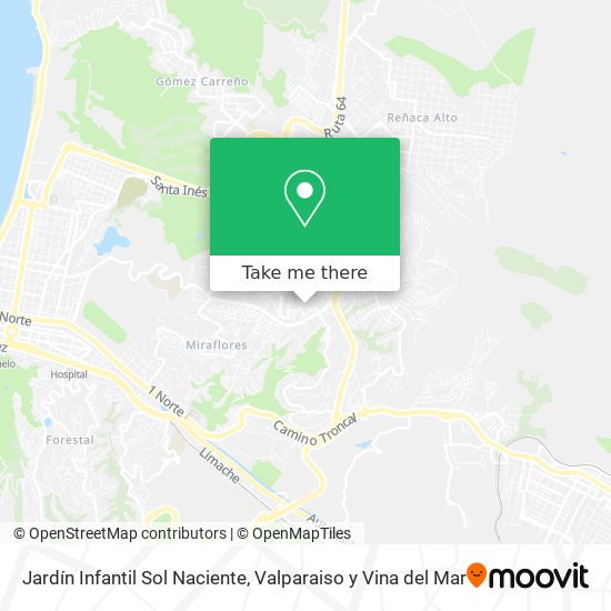 Mapa de Jardín Infantil Sol Naciente