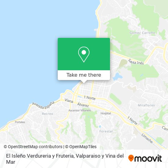 El Isleño Verdureria y Fruteria map