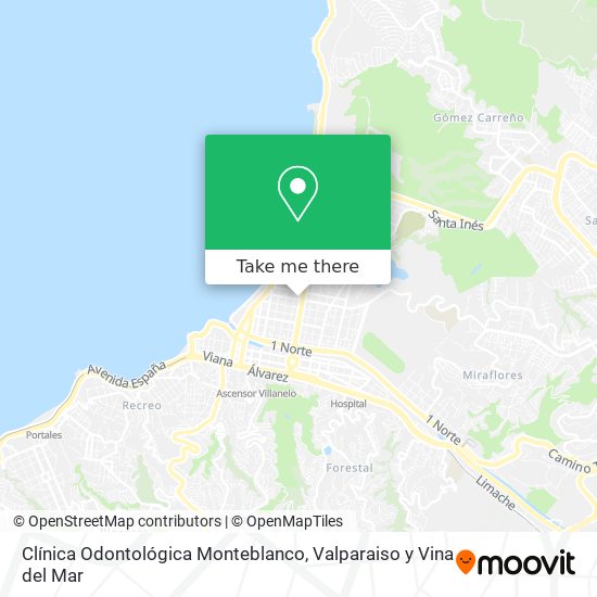 Mapa de Clínica Odontológica Monteblanco