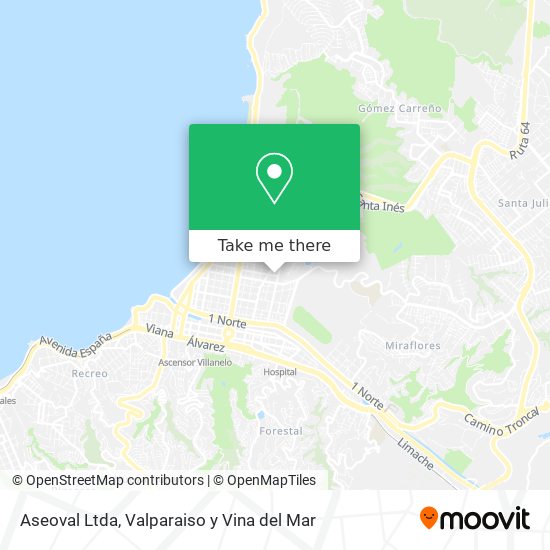 Mapa de Aseoval Ltda
