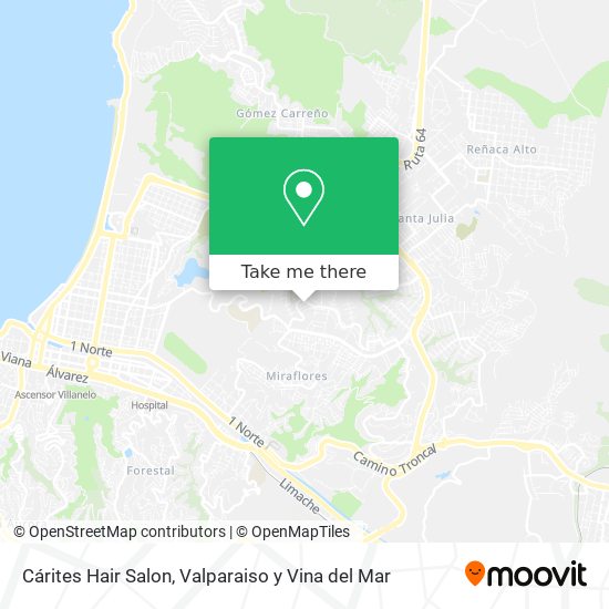 Mapa de Cárites Hair Salon