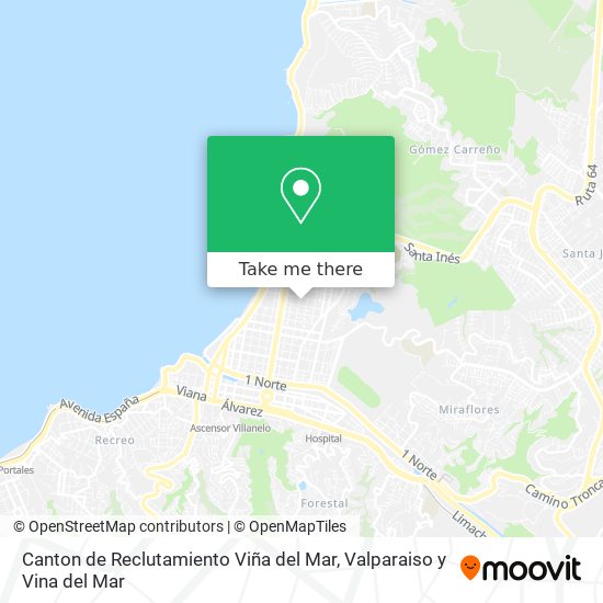 Canton de Reclutamiento Viña del Mar map