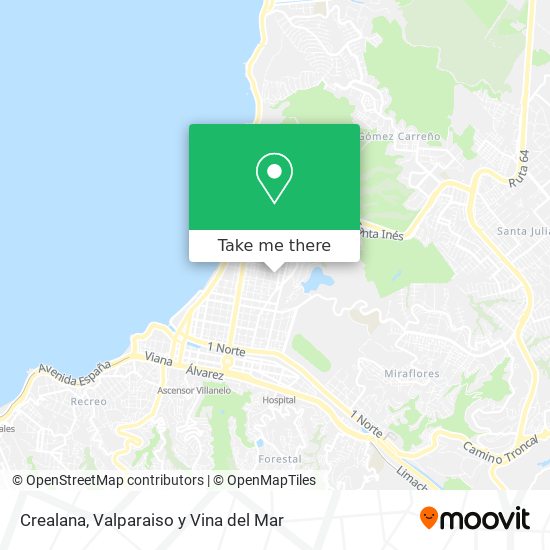 Crealana map