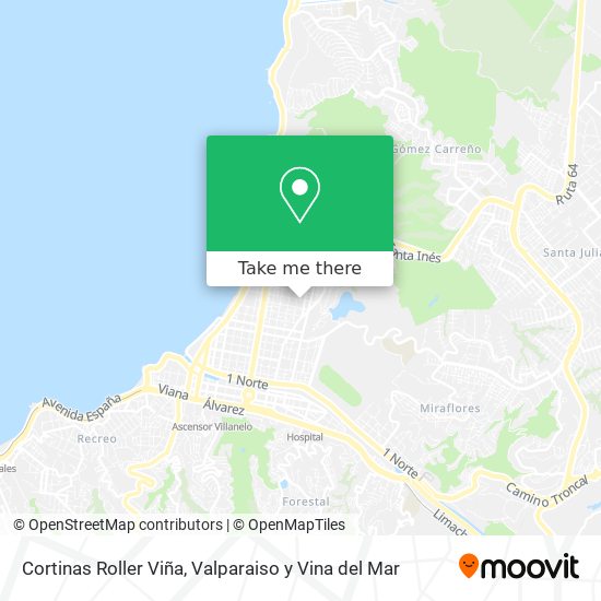 Cortinas Roller Viña map