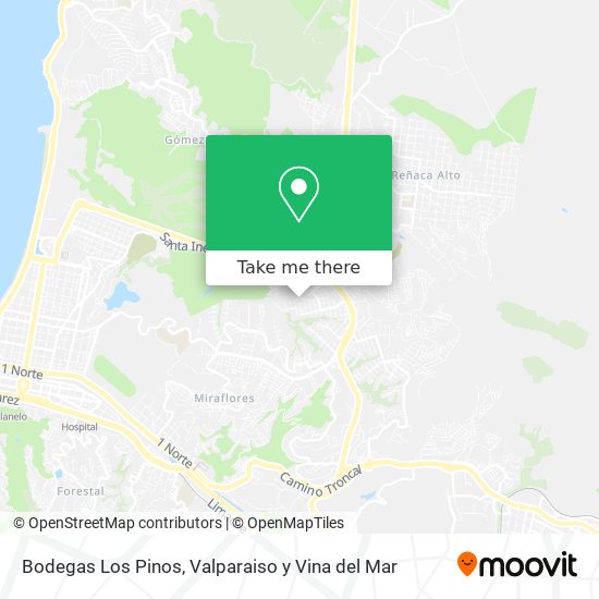 Bodegas Los Pinos map