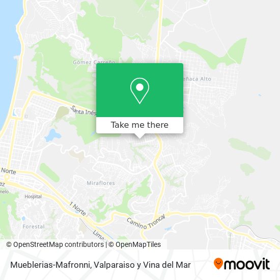 Mueblerias-Mafronni map