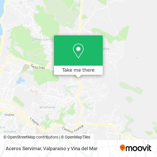 Aceros Servimar map