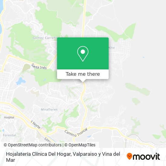 Mapa de Hojalatería Clínica Del Hogar