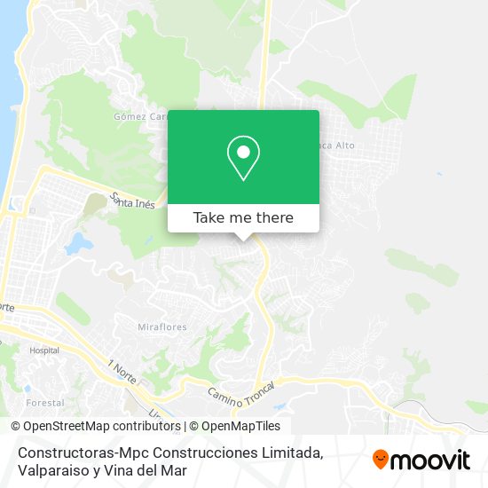 Constructoras-Mpc Construcciones Limitada map