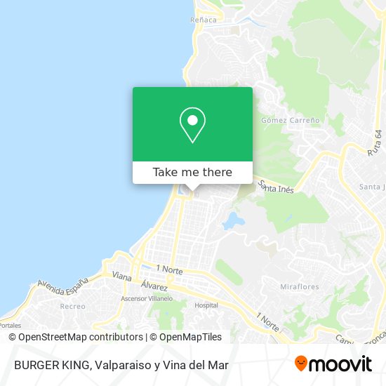 Mapa de BURGER KING