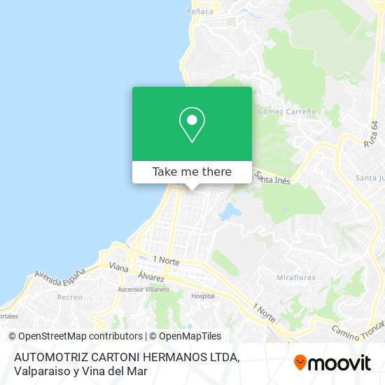 AUTOMOTRIZ CARTONI HERMANOS LTDA map