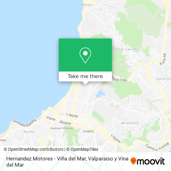 Hernandez Motores - Viña del Mar map