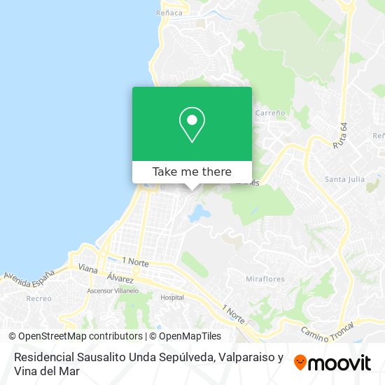 Residencial Sausalito Unda Sepúlveda map