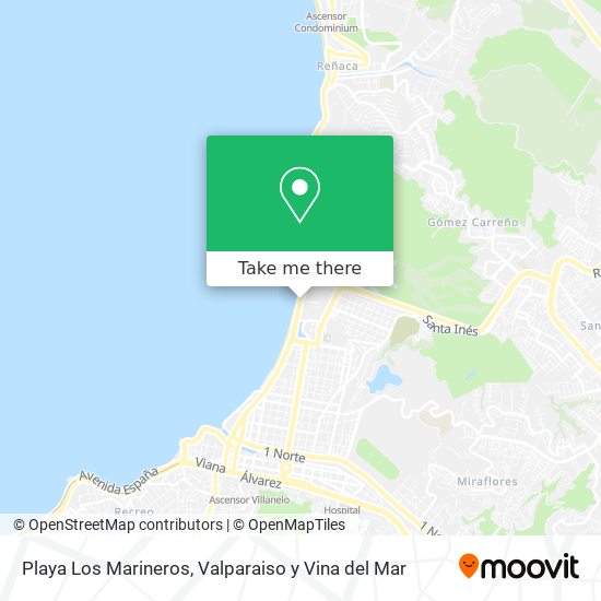 Mapa de Playa Los Marineros