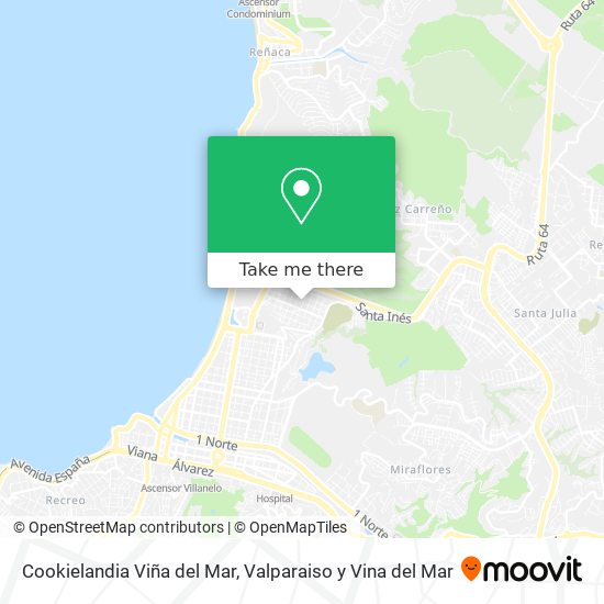 Cookielandia Viña del Mar map