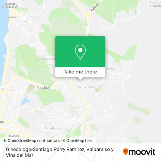 Mapa de Ginecologo-Santiago Parry Ramírez