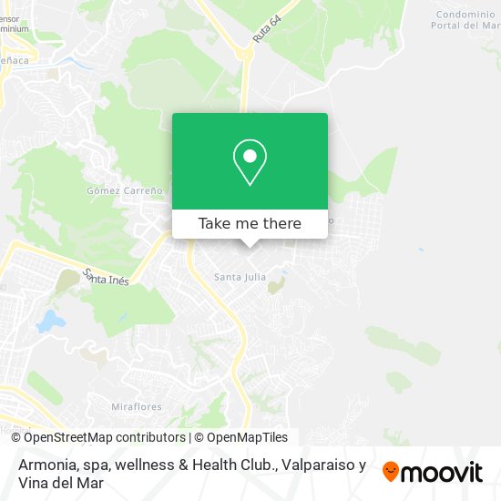 Mapa de Armonia, spa, wellness & Health Club.
