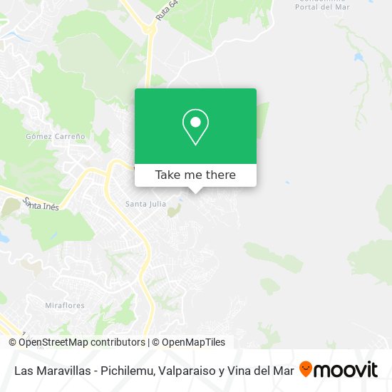 Las Maravillas - Pichilemu map