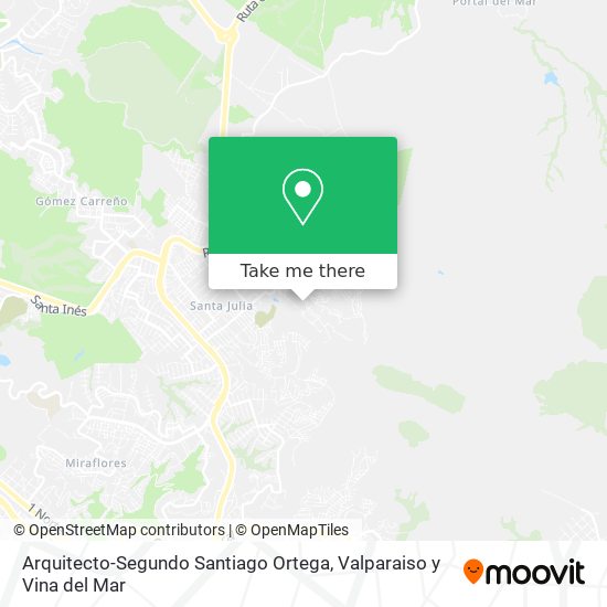 Mapa de Arquitecto-Segundo Santiago Ortega