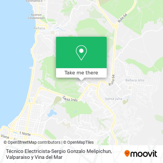 Técnico Electricista-Sergio Gonzalo Melipichun map