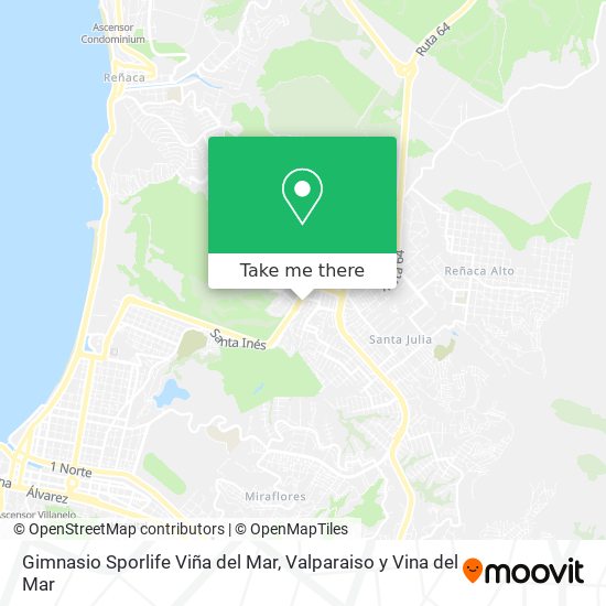 Gimnasio Sporlife Viña del Mar map