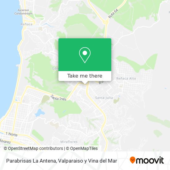 Parabrisas La Antena map