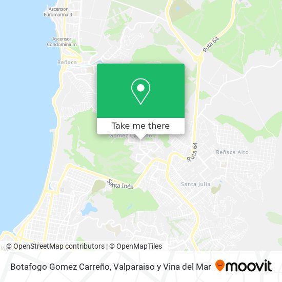 Botafogo Gomez Carreño map