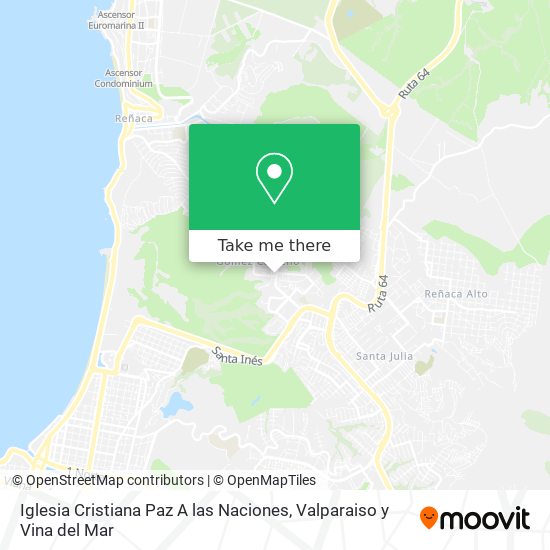 Iglesia Cristiana Paz A las Naciones map