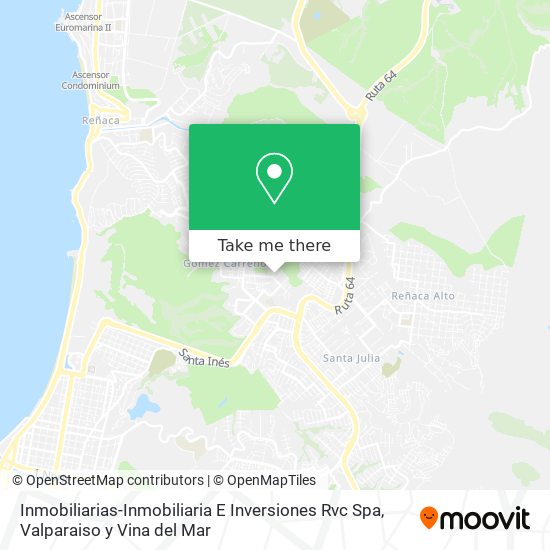 Inmobiliarias-Inmobiliaria E Inversiones Rvc Spa map