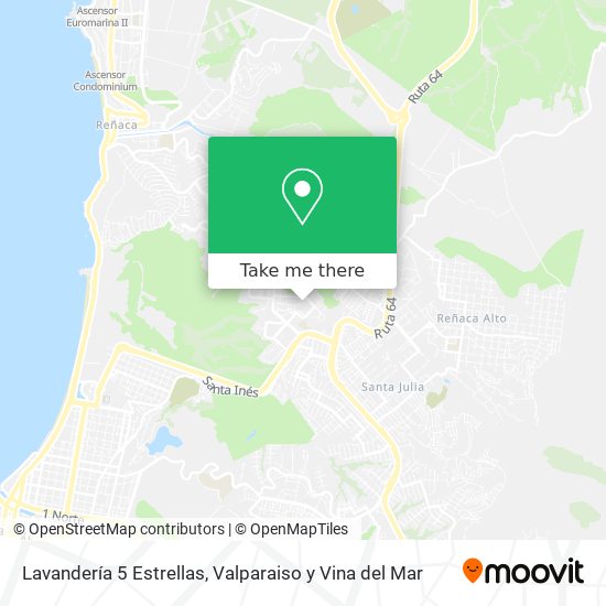 Mapa de Lavandería 5 Estrellas