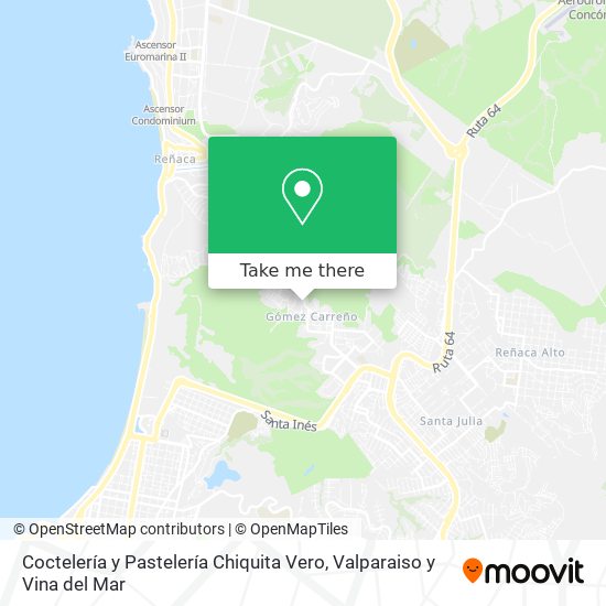 Coctelería y Pastelería Chiquita Vero map